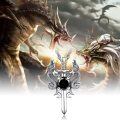 wholesale 925 Sterling Silver Dragon Sword Black CZ Pendant Necklace for Men-0-4
