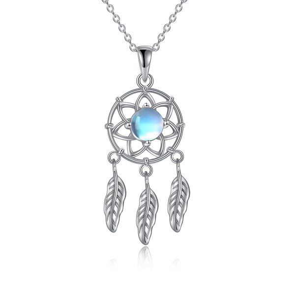 Sterling Silver Dream Catcher Necklace-0