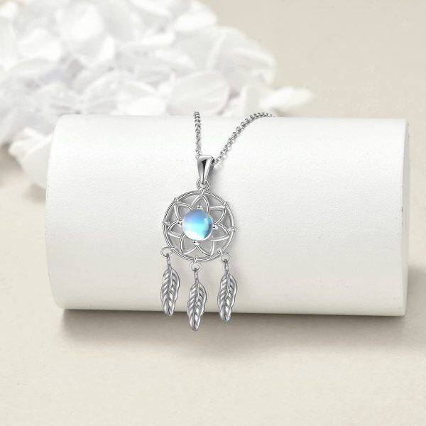 Sterling Silver Dream Catcher Necklace-1