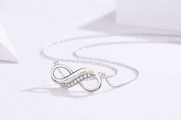 Sterling Silver Infinity Necklace-1