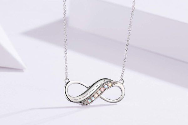 Sterling Silver Infinity Necklace-2