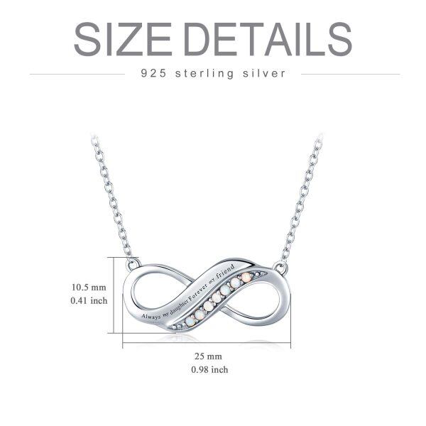 Sterling Silver Infinity Necklace-3