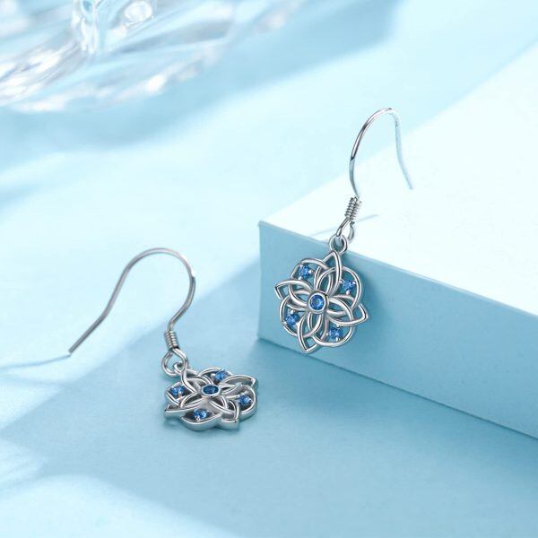 Sterling Silver Celtic Knot Earrings-1