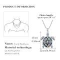 wholesale 925 Sterling Silver Celtic Sea Turtle Photo Locket Pendant Necklace for Women-0-5
