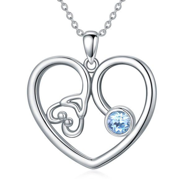 Sterling Silver Stethoscope Necklace-0