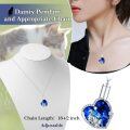 wholesale 925 Sterling Silver Heart-Shaped Blue Crystal Cat Memorial Keepsake Pendant with Funnel and Fill Tool-0-4