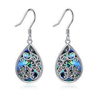 Sterling Silver Butterfly Earrings-0