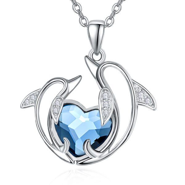 Sterling Silver Dolphin Necklace-0