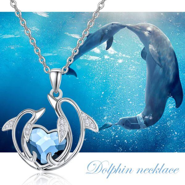 Sterling Silver Dolphin Necklace-3