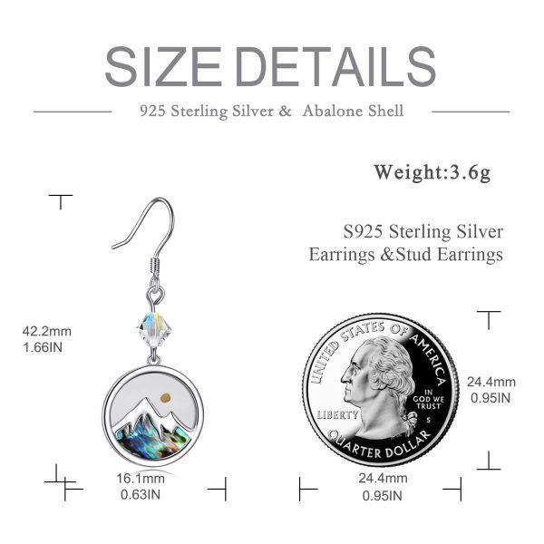 Sterling Silver Mountain Mustard Seed Earrings-2