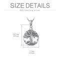 wholesale 925 Sterling Silver Tree of Life Cremation Jewelry Keepsake Pendant Necklace-0-3