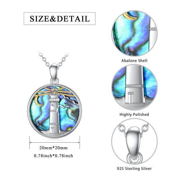 Sterling Silver Lighthouse Necklace-1