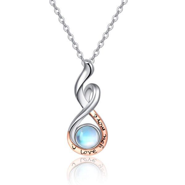 Sterling Silver Infinity Necklace-0