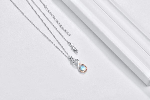 Sterling Silver Infinity Necklace-2