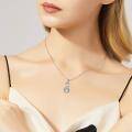 wholesale 925 Sterling Silver Infinity Moonstone I Love You More Pendant Necklace for Women-0-4