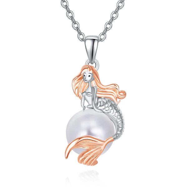 Sterling Silver Mermaid Necklace-0