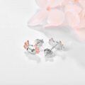 wholesale 925 Sterling Silver Axolotl Stud Earrings with Rose Gold Wings for Women-0-2