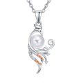 wholesale 925 Sterling Silver Phoenix Pearl Pendant Necklace for Women - Wholesale-0-0