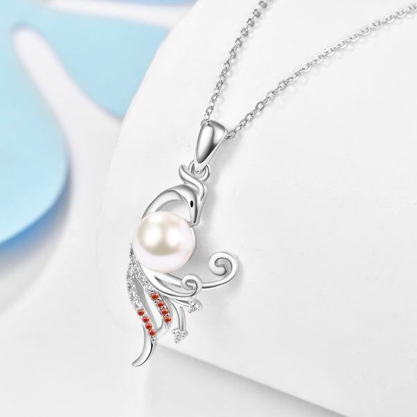 Sterling Silver Phoenix Necklace-4