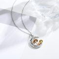 wholesale 925 Sterling Silver Celtic Mushroom Moon Pendant Necklace for Women-0-4