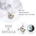 wholesale 925 Sterling Silver Celtic Mushroom Moon Pendant Necklace for Women-0-6