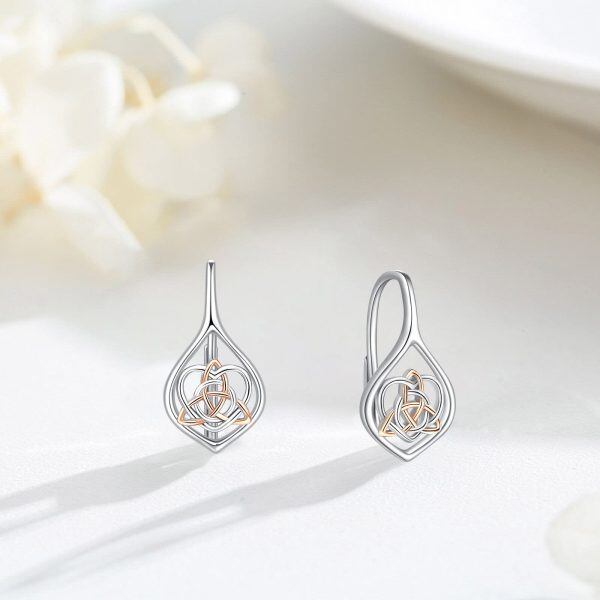 Sterling Silver Celtic Earrings-3