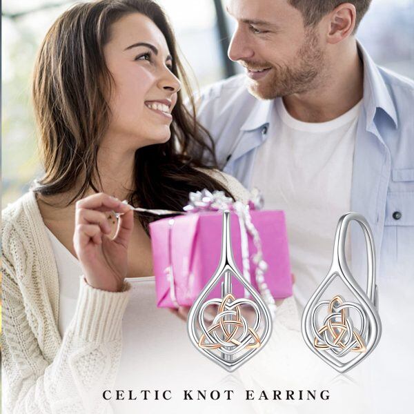 Sterling Silver Celtic Earrings-5