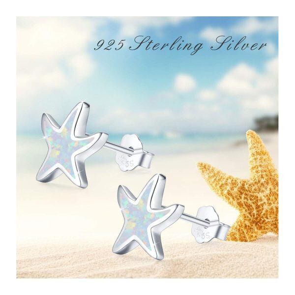 Sterling Silver Starfish Necklace-5