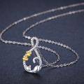 wholesale 925 Sterling Silver Infinity Cat Paw Pendant Necklace  for Women-0-1