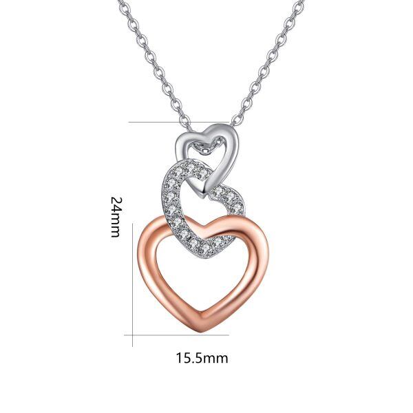 Sterling Silver Heart Necklace-1