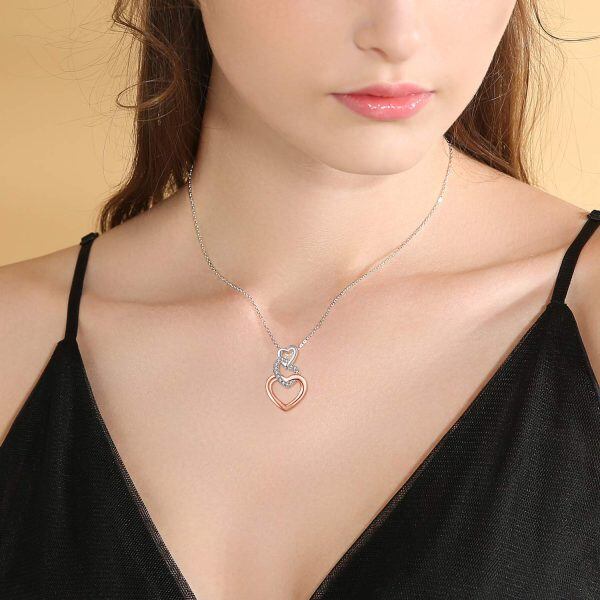 Sterling Silver Heart Necklace-4