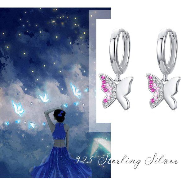 Sterling Silver Butterfly Earrings-6