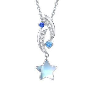 Sterling Silver Star Necklace-0