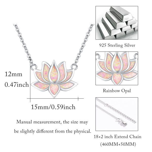 Sterling Silver Lotus Necklace-1