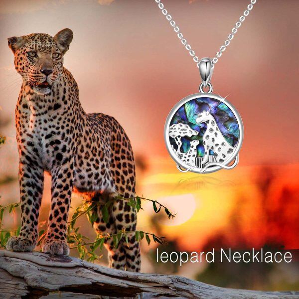 Sterling Silver Leopard Necklace-5