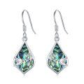 wholesale 925 Sterling Silver Abalone Shell Hummingbird Dangle Earrings for Women-0-0