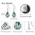 wholesale 925 Sterling Silver Abalone Shell Hummingbird Dangle Earrings for Women-0-3