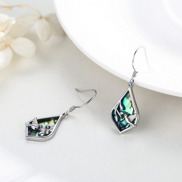 Sterling Silver Hummingbird Earrings-4