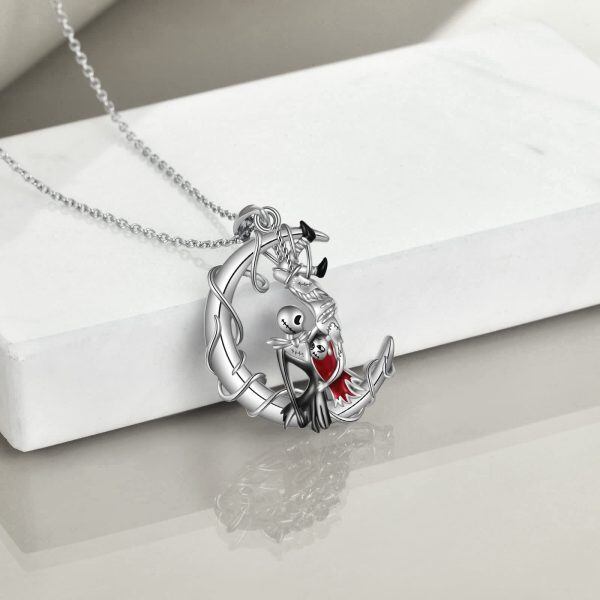 Sterling Silver Moon Nightmare Necklace-2