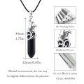 wholesale 925 Sterling Silver Black Onyx Crystal Wolf Head Pendant Necklaces for Men & Women-0-4