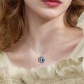 wholesale 925 Sterling Silver Round Abalone Shell Tree of Life Pendant Necklace for Women-0-1