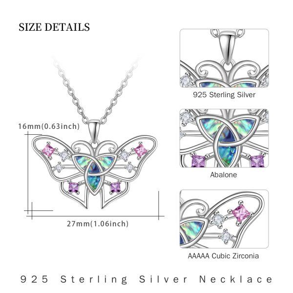 Sterling Silver Butterfly Necklace-1