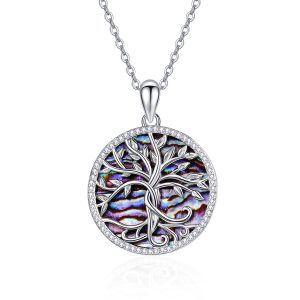 Sterling Silver Tree Of Life Necklace-0