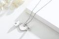 wholesale 925 Sterling Silver Angel Wing Heart Lockets Necklaces for Women-0-5