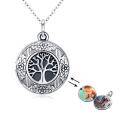 wholesale 925 Sterling Silver Tree of Life Photo Locket Pendant Necklace with Chain for Women -0-0