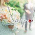 wholesale 925 Sterling Silver Red Crystal Heartbeat Nurse Pendant Necklace for Women Girls Birthdays Gifts-0-5