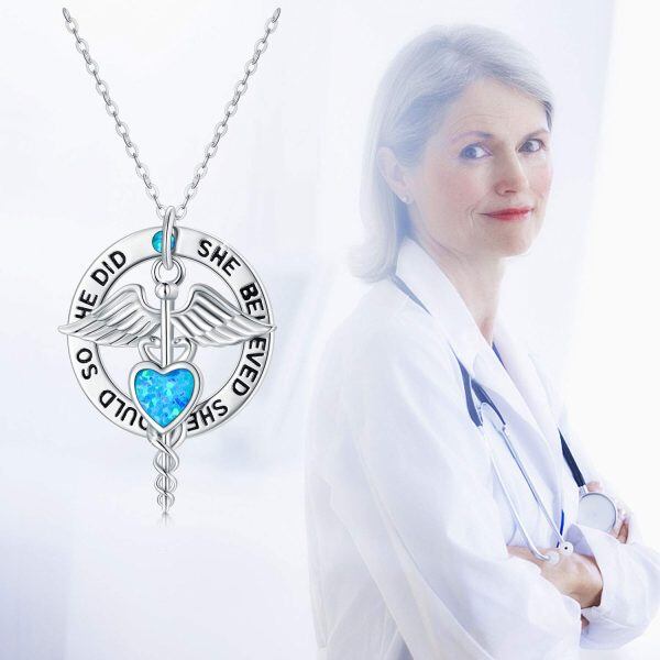 Sterling Silver Nurse Necklace-3