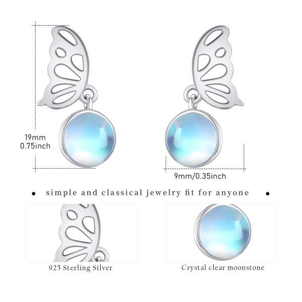 Sterling Silver Butterfly Earrings-1