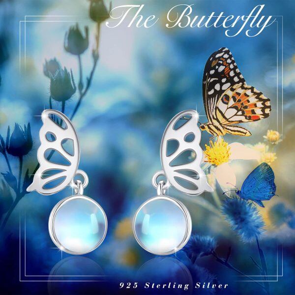 Sterling Silver Butterfly Earrings-5