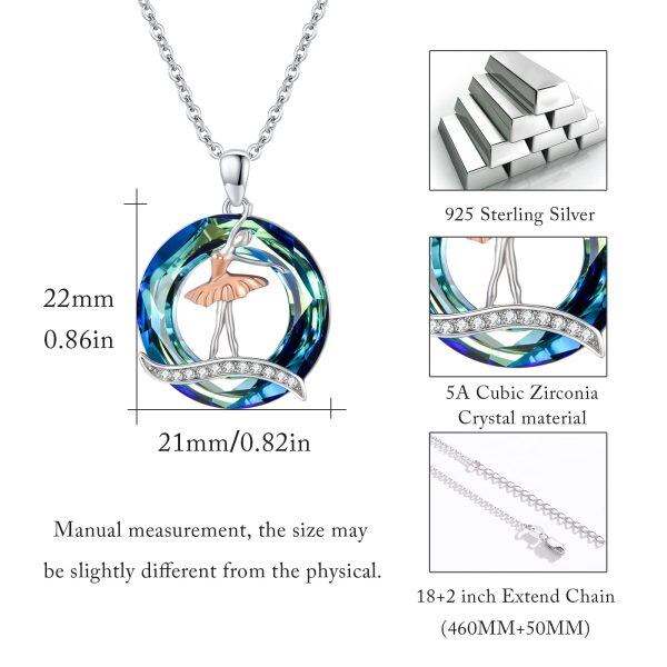 Sterling Silver Ballerina Necklace-2